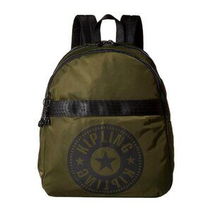 Kipling Maybel Jaded Green Large Logo Backpack